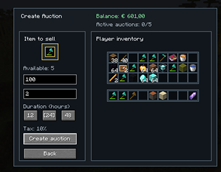 Creating an Auction