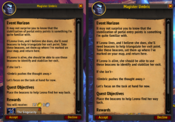 Quest frame