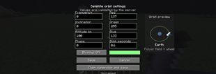 satellite orbit settings