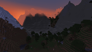 Some of the biomes the mod adds.