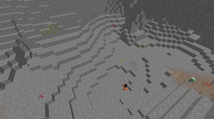 A cave with most overworld ores. Note the Uranium, Boron and Neodymium.