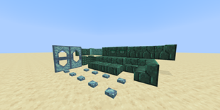 Prismarine Door, Trapdoor, Buttons and Other