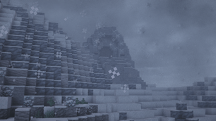 A entrance to a Abandoned Misty Mountains Mineshaft (Custom Structure added by the Modpack)