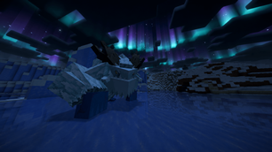 Ice Beast Beneath the Aurora