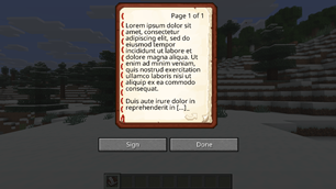 Lore ipsum on a book.