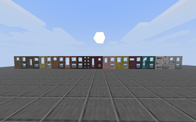 All the Doors textures + 3D Sun (1.20.1, A backport mod is enabled.)