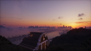 City on a distance
