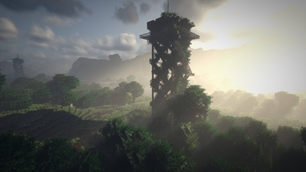 Watchtower with heavy Fog