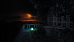 Watchtower in the dark