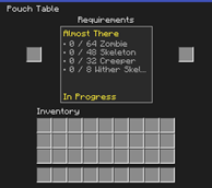 Upgrade at the Pouch Table