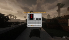 Class selection screen