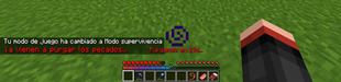 Advertencia en el chat en español