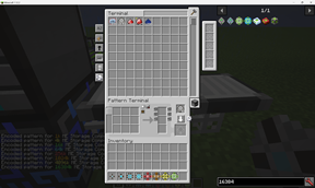 Clicking puts patterns in your inventory.If no space, auto-writing stops.