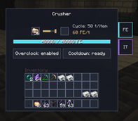 Working Crusher with Overclock Feature