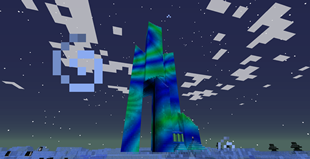 A look at the outside of the Aurora Palace in Twilight Forest, easily the most beautiful structure to be found.