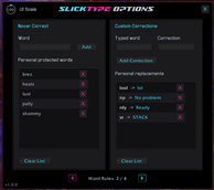 [Word Rules] Options