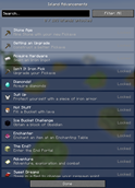Island Advancements Screen