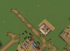 The damage to a villagers house