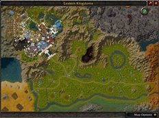 Elwynn Forest and Stormwind layered above default map