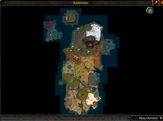 Kalimdor  and draenei starting isles layered above default map.