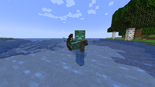 Drowned with a bow