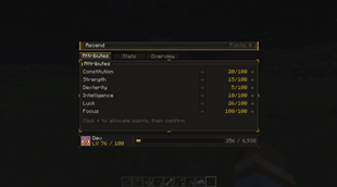 Look of the menu