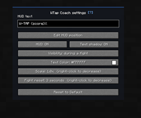 Fully customizable settings