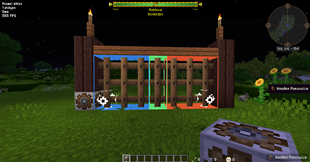 Place the siege gate controller next to the blocks you want to select for your gate