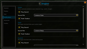 Notifications Tab