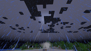Lightning doesn't just hit the world. It punches through it.