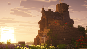 Coucher de soleil a la maison