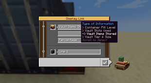 New Display Link Types (Vault Items Stored)