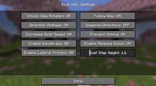 Config Menu