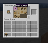 vanilla crafting recipet