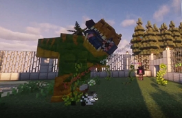 President Gewehr Mauled by Dinosaur