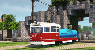 MTV 82 water tank white-red-white livery