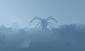 Nightmarish spider form on display