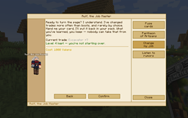 Card merging menu