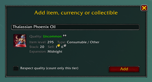 Add Item