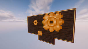 Steampunk Cog Emblem Big and Small