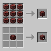 Crafting with compressed blocks