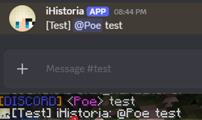Discord chat / ping