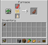 you can use muskrat oil to smelt things, its half as good as lava but still better than coal