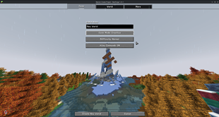 World Creating Menu