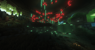 Layer One - Red Corundum in Glowshroom Forest