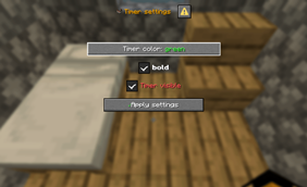 Settings dialog