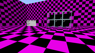 Development blocks in early making. (The black pool is the missing water texture).