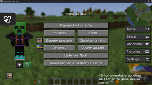 Menu Pause