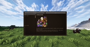 The Empty codex, source of lore and knowledge about the mod