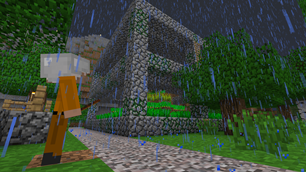 Ruins in the Rain.